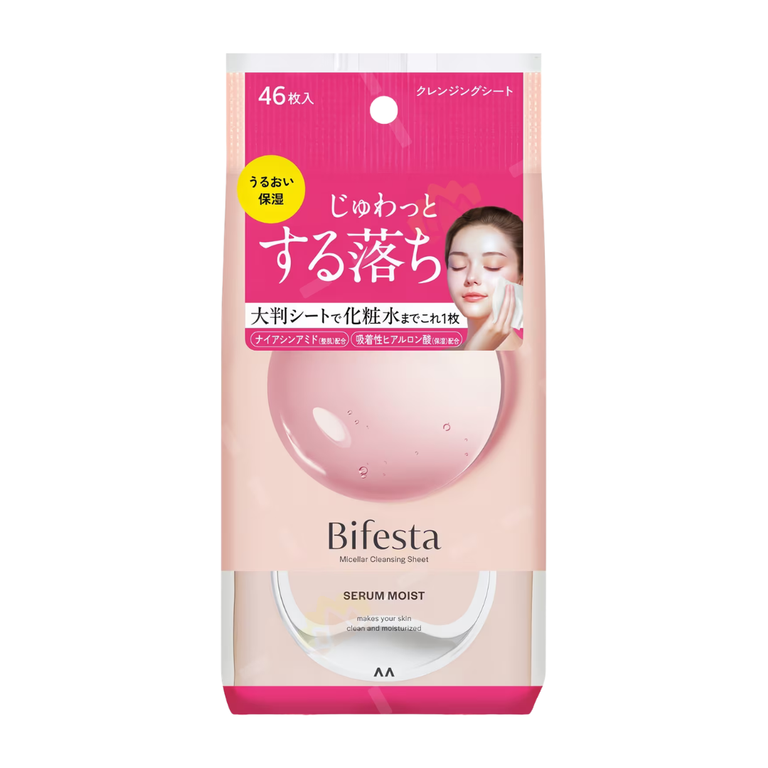 Bifesta Micellar Cleansing Sheet Serum Moist 46pcs
