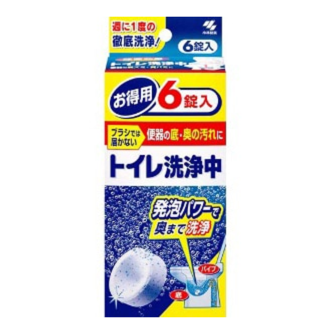Kobayashi Toilet Cleaning & Deodorizing Effervescent Tablets 6Pcs