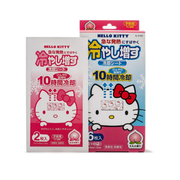 KOKUBO Hello Kitty Cooling Gel Sheets Peach 4pcs