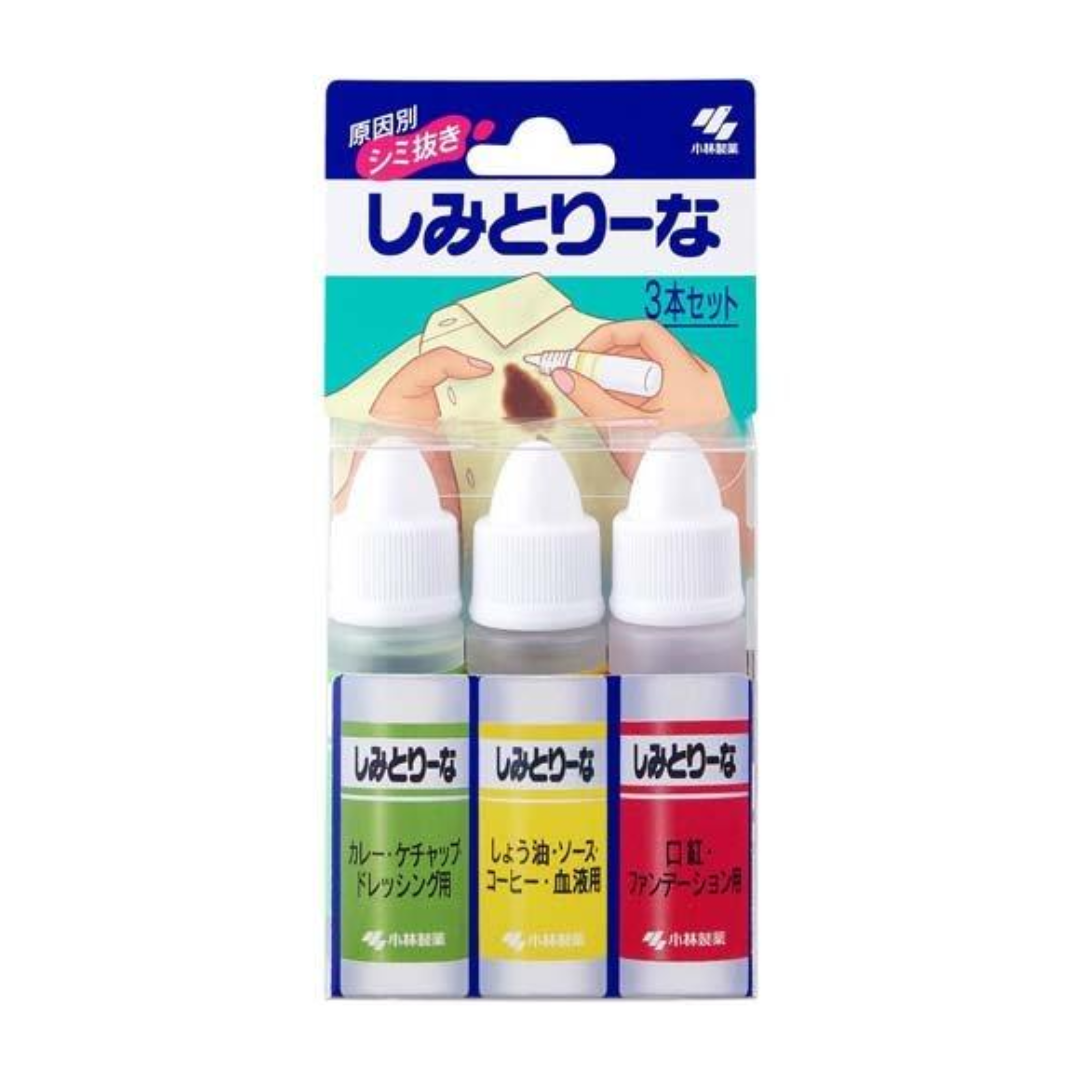 KOBAYASHI Shimi-Torina Stain Remover Liquid Set 10ml x 3pcs