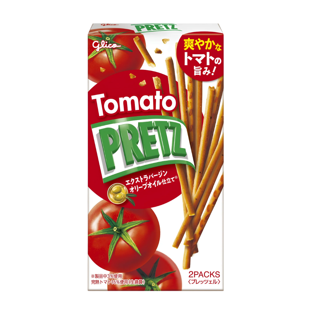 Glico PRETZ Tomato Pretzel Sticks 2 Packs