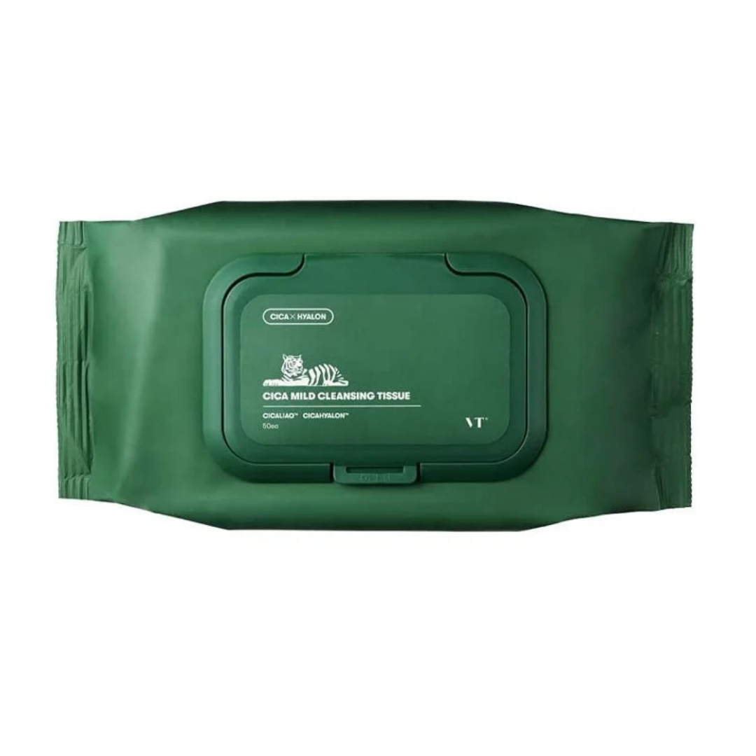 VT CICA Mild Cleansing Makeup Remover Wipes 50Pcs