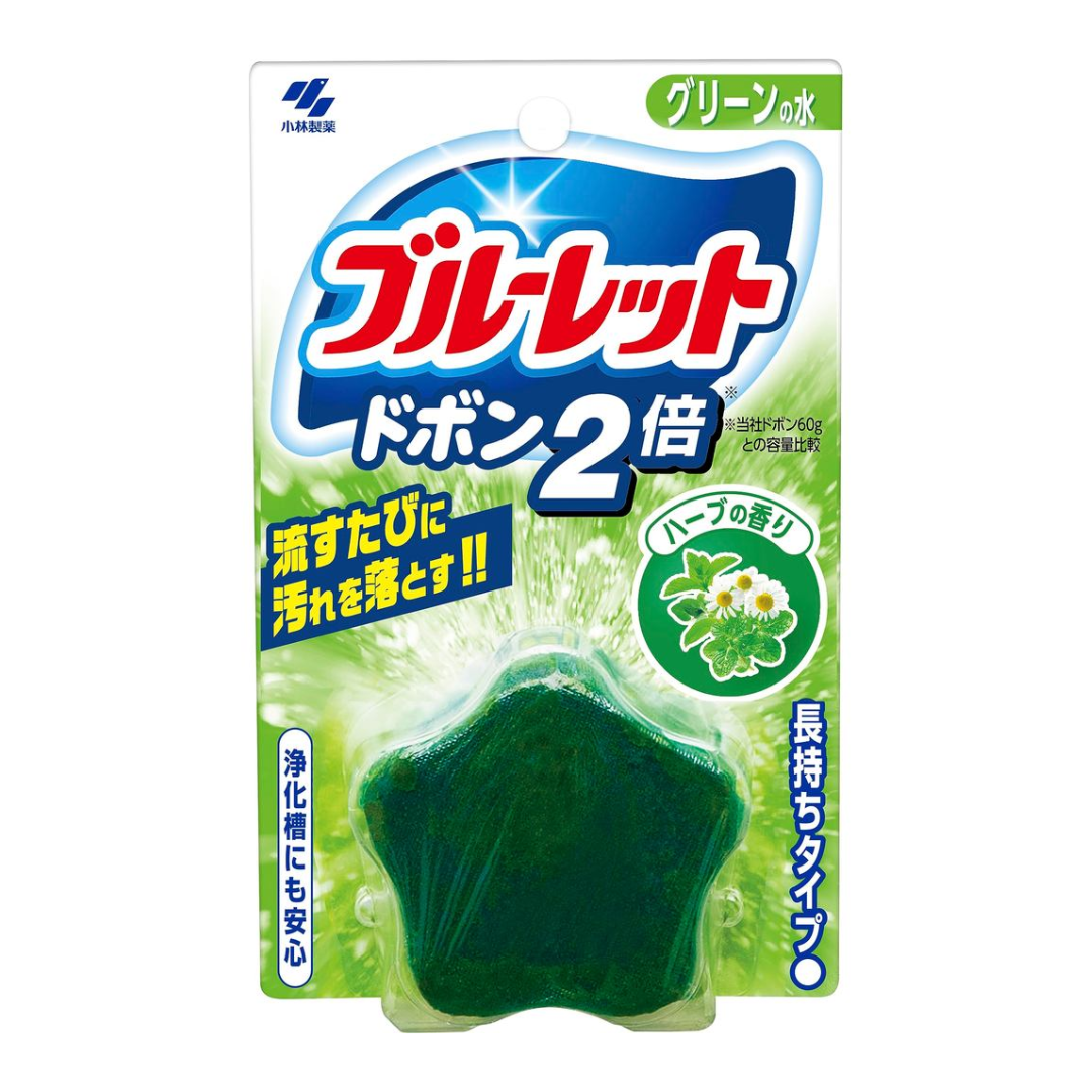 Kobayashi Bluelet Toilet Bowl Cleaner Block Vanilla Scent 120G
