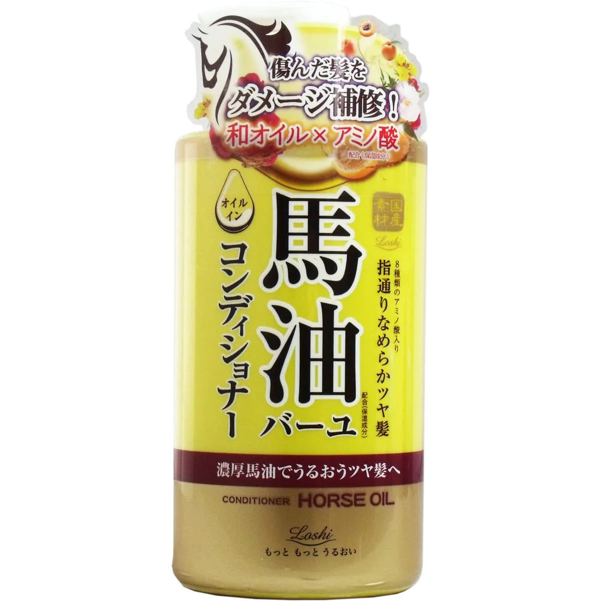 LOSHI Horse Oil Moist Shampoo & Conditioner 450ml