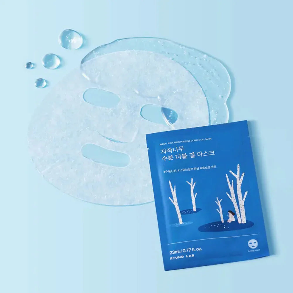 Round Lab - Birch Juice Moisturizing Double Gel Mask 23ml