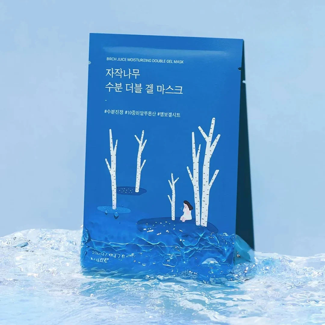 Round Lab - Birch Juice Moisturizing Double Gel Mask 23ml