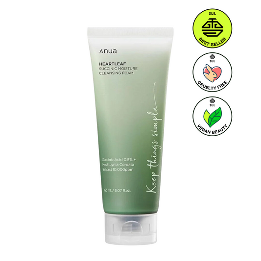 Anua - Heartleaf Succinic Moisture Cleansing Foam 150ml