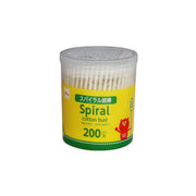 DAISO Spiral Cotton Swabs Paper Shaft 200pcs