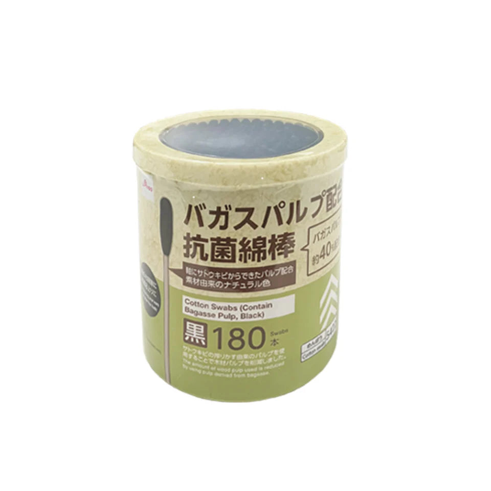 DAISO Antibacterial Cotton Swabs Paper Stick, 180 Tips