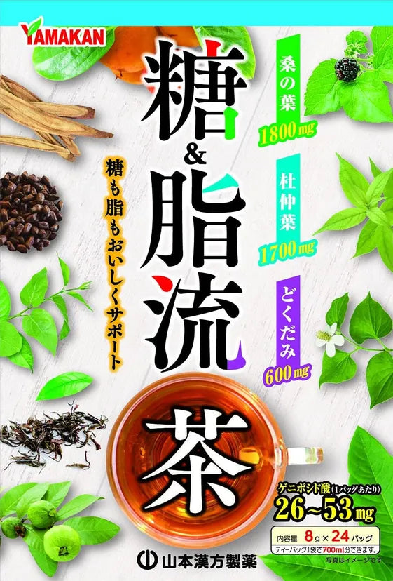 YAMAMOTO KANPO Sugar Flow Tea 24 Bags