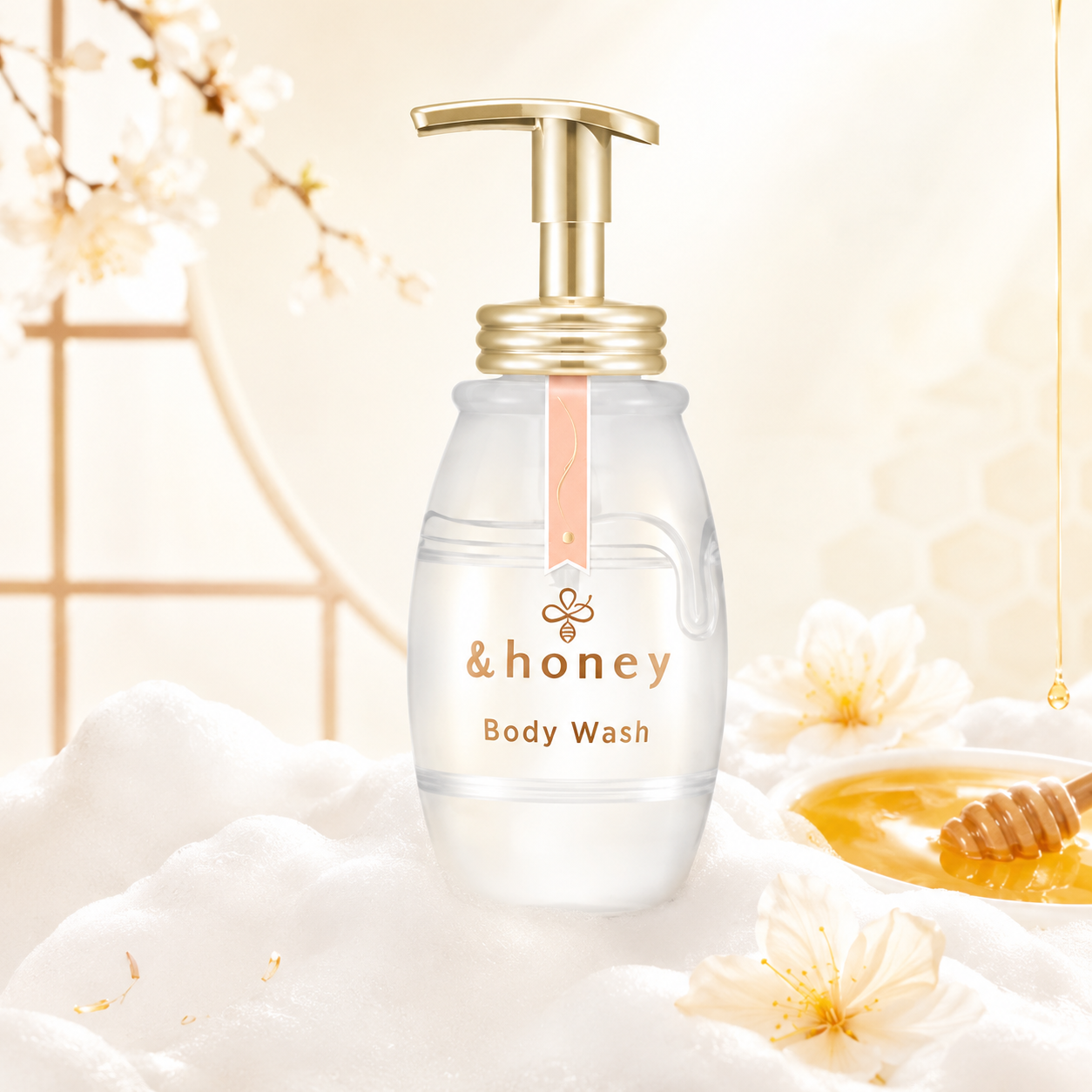 &Honey Deep Moist Body Wash  White Tea Honey Scent 500ml