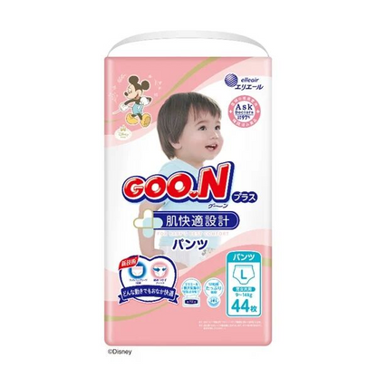 Goo.N Plus 舒适裤子 L 码 （9-14KG）44PK 