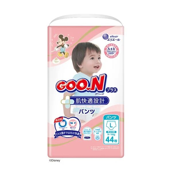 Goo.N Plus Pants For Best Comfort Size L 9-14KG 44pcs