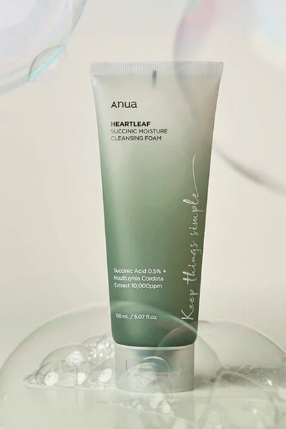 Anua - Heartleaf Succinic Moisture Cleansing Foam 150ml