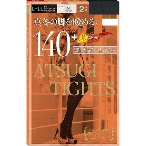 ATSUGI TIGHTS 140 DENIER BLACK L-LL