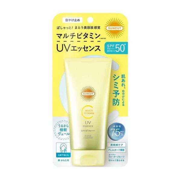 KOSE SUNCUT Multi Vitamin UV Essence SPF50+ PA++++ 80g