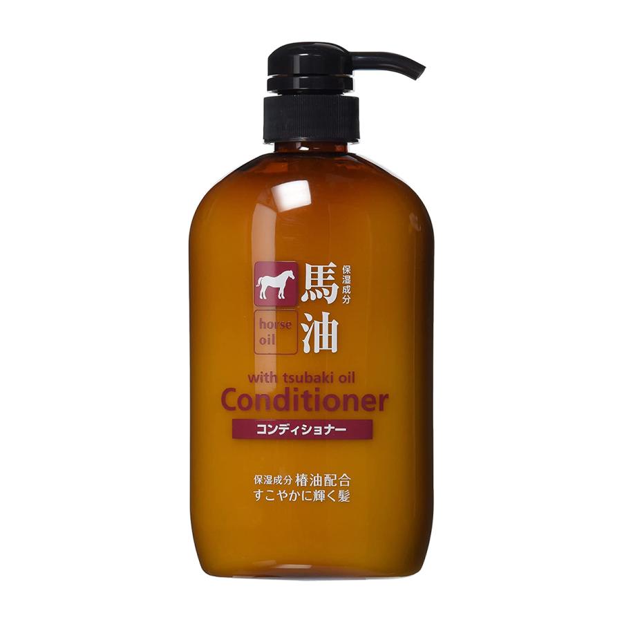 KUMANOYUSHI KUMANO OIL HORSE OIL CONDITIONER 600ML (熊野油脂 马油护发素)