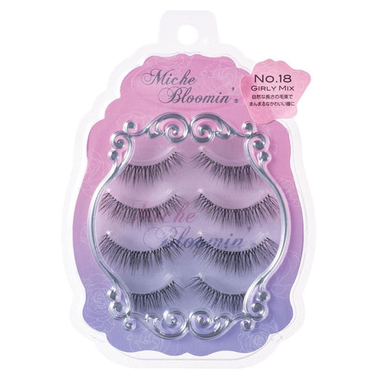 MICHE BLOOMIN’ FALSE EYELASHES RENEWAL 3D EYELASH 18 GIRLY MIX 4PCS