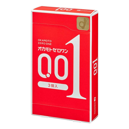 OKAMOTO ZERO ONE 0.01MM THINNEST CONDOMS 3PCS（冈本001安全套3枚入