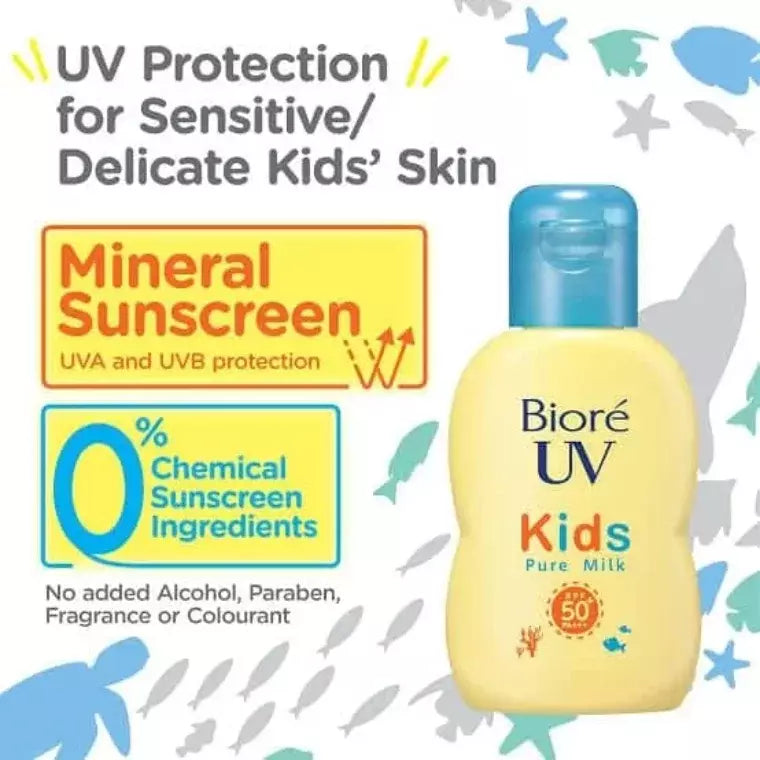 Kao Biore UV Kids Pure Milk SPF50 PA+++ 70ml