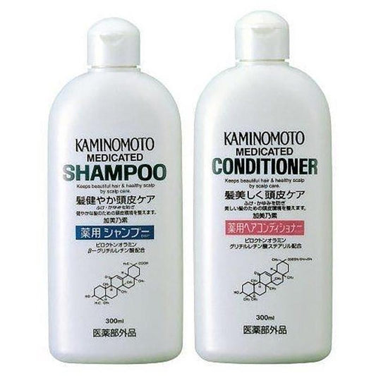 Kaminomoto Honpo Medicinal Hair Conditioner &Shampoo 300ml