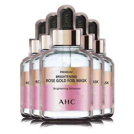 AHC Premium Brightening Rose Gold Foil Mask 5 Sheets
