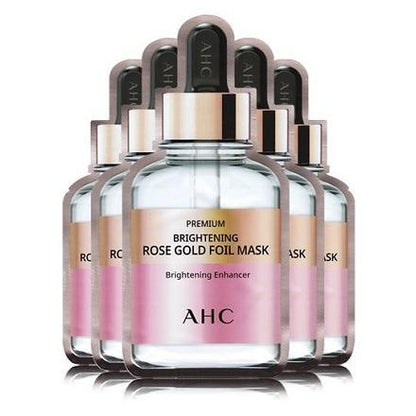 AHC Premium Brightening Rose Gold Foil Mask 5 Sheets