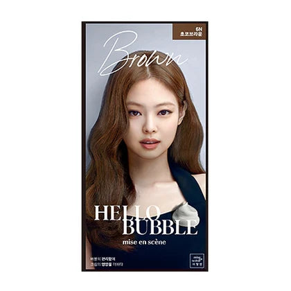 MISE EN SCENE HELLO BUBBLE HAIR DYE 6N BROWN (爱茉莉泡沫染发巧克力棕6N)