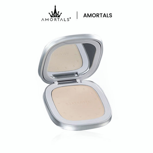 AMORTALS Stay Matte Poreless Compact Press Powder（尔木萄高清透持妆蜜粉饼6g）