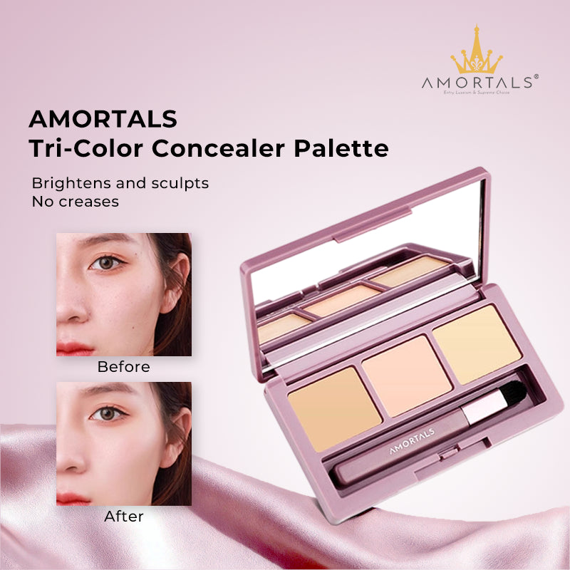 AMORTALS Radiance 3-Color Concealer Palette 01 3.6g