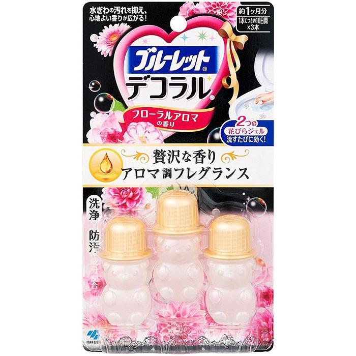 Kobayashi Pharmaceutical Toilet Gel Flowers 3 pieces (fresh floral scent)（小林马桶凝胶小花3枚入清新花香）