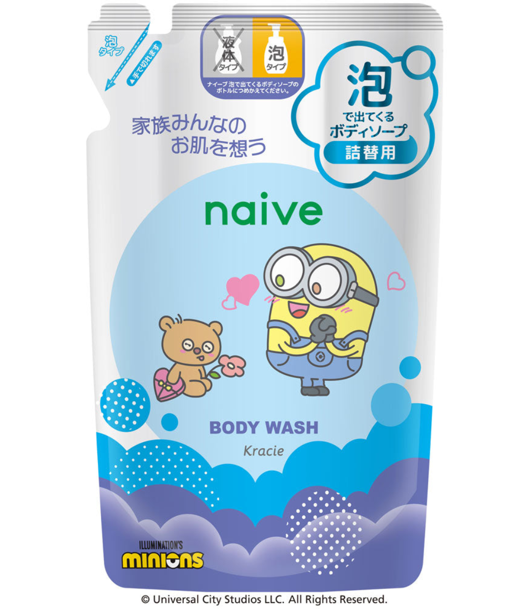 NAIVE Foaming Body Wash Refill Limited Minions Edition 480Ml