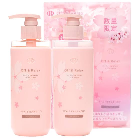 OFF & RELAX Sakura Limited Edition Shampoo & Treatment Set 260ml × 2