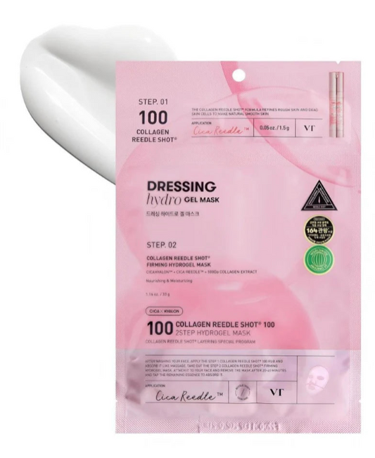 VT Reedle Shot 2-Step Sheet Mask ¨C Moisturizing & Smoothing Pink ¨C 4pcs