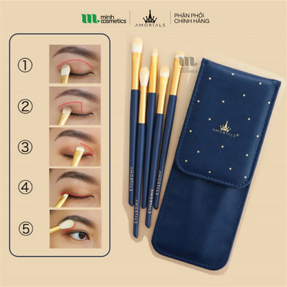 AMORTALS Eye Makeup Brush Set 5pcs