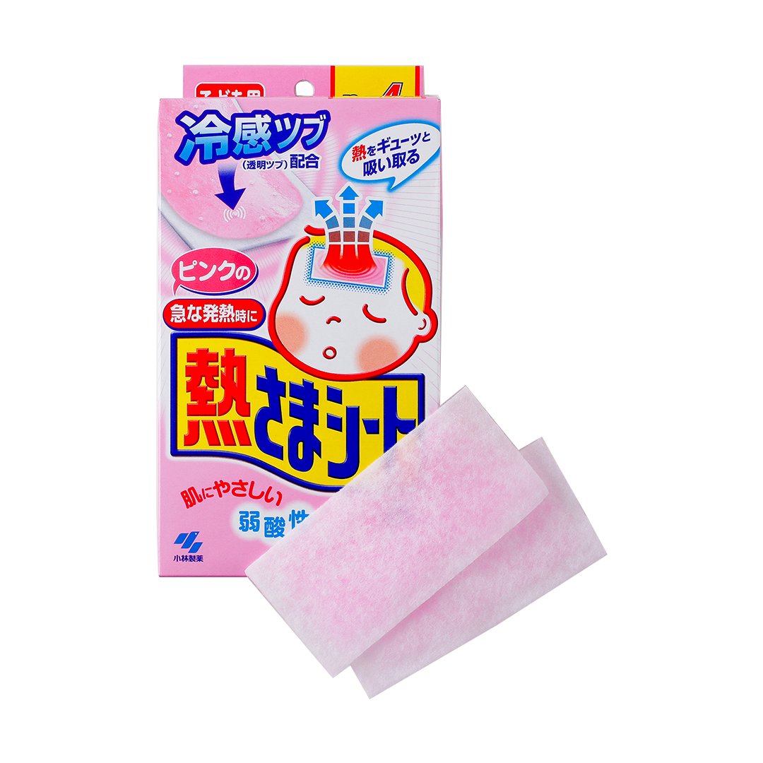 KOBAYASHI Baby Cooling Gel Sheet Pink 16pcs