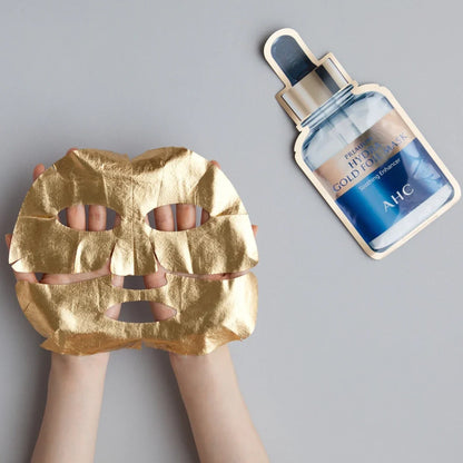 AHC B5 Gold Foil Mask Soothing Enhancer (5pcs/Box)(AHC B5玻尿酸黄金面膜)