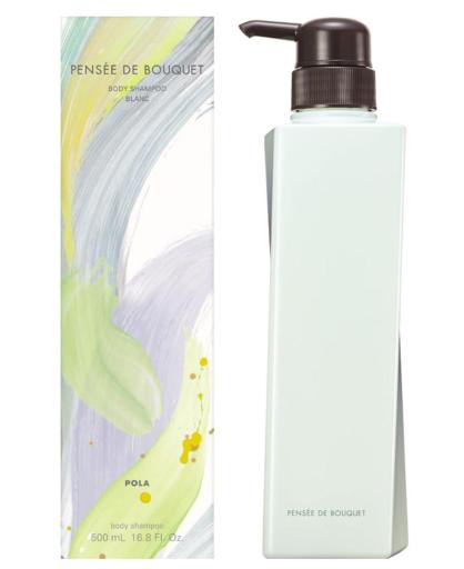 POLA Pensée de Bouquet Body Shampoo “Blanc” – Powdery Floral Scent, 500 ml