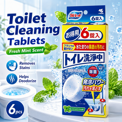 Kobayashi Toilet Cleaning & Deodorizing Effervescent Tablets 6Pcs