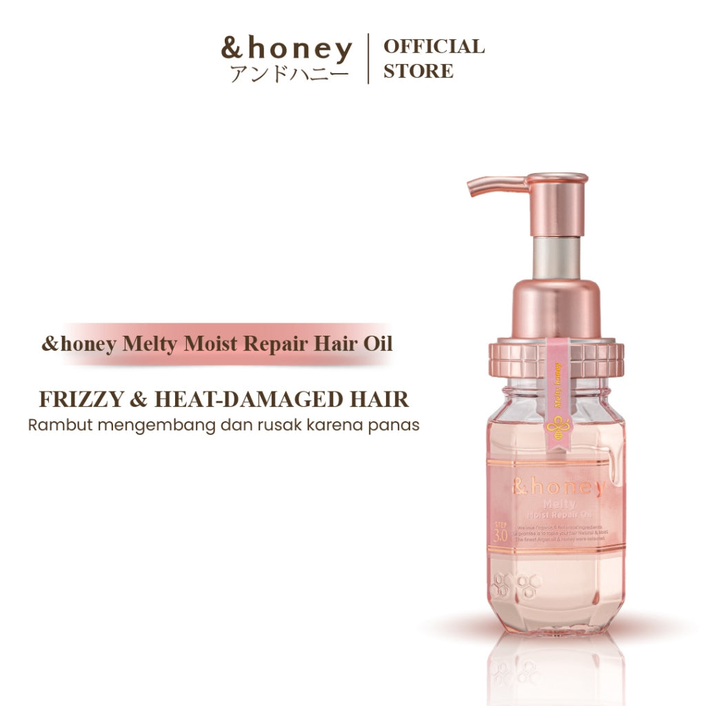 &honey Melty Moist Repair Hair Oil 3.0 Shower Rose Honey 100ml
