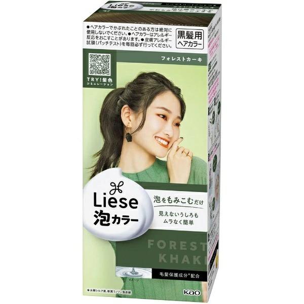 KAO LIESE BUBBLE HAIR COLOR FOREST KHAKI LAW25（花王泡沫染发剂 森林卡其 LAW25）