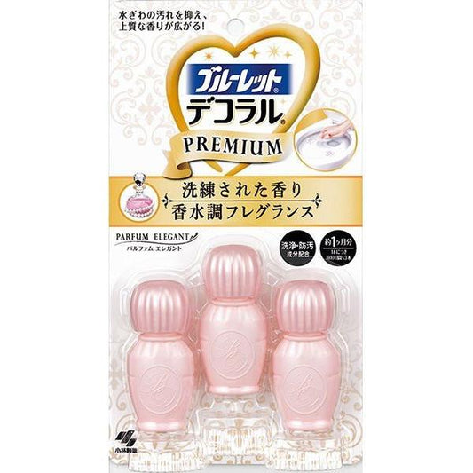 Kobayashi Pharmaceutical Toilet Gel Flowers 3 pieces (pink perfume)（小林马桶凝胶小花3枚入粉色香水）