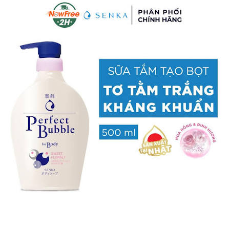 SENKA Perfect Bubble Body Wash Sweet Floral 500ml