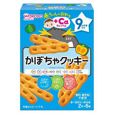 WAKODO HIGH CALCIUM PUMPKIN COOKIE MOLARS 9M+（和光堂南瓜加钙曲奇9个月+）