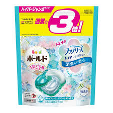 P&G Bold Hyper 4D Laundry Detergent 4-in-1 Gel Capsules Floral Fresh 33pcs (Sky Blue)（P&G洗衣珠3倍替换装百合花香）