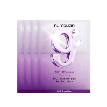 NUMBUZIN No.9 NAD Bio Lifting-Sil Full Face Mask 4pcs
