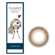 FLANMY 1 Day Coloured Contact Lenses Sakura Roll 10pcs