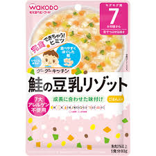 WAKODO RISOTTO+SALMON+VEGIES+SOY MILK SAUCE 7M+