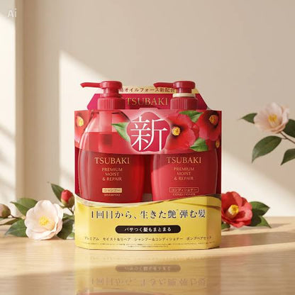 TSUBAKI Premium Moist & Repair Set 450ml x 2