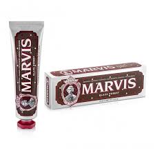 MARVIS MARSHI MINT TOOTHPASTE WHITENS GUMS IMPORTED FROM ITALY ROMANTIC CHERRY BLACK CHOCOLATE 75ML（MARVIS 浪漫樱桃黑巧薄荷牙膏 深红75ML